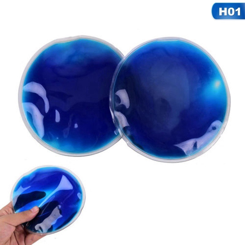 Túi gel chườm nóng/ lạnh hình tròn có thể tái sử dụng tiện lợi