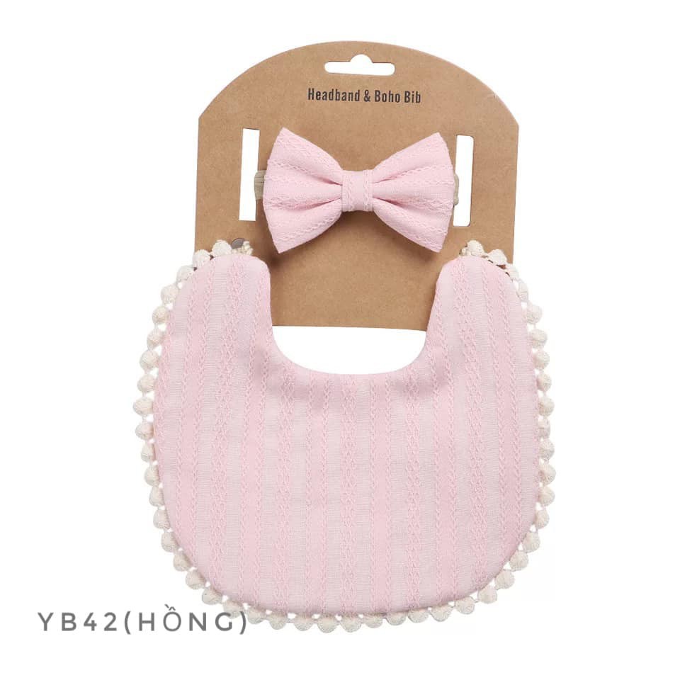 Set yếm băng đô nơ vintage YB42