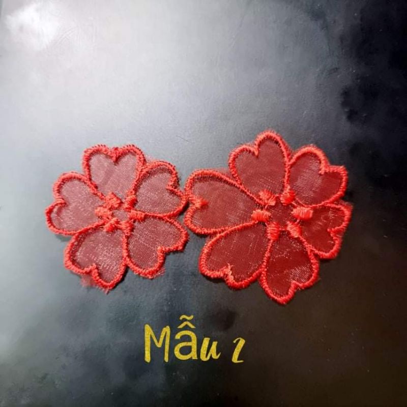 Hoa vải ren  gói 5 bông