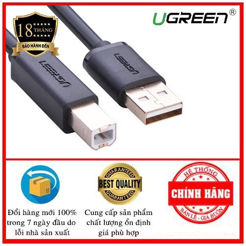 Cáp máy in USB chính hãng Ugreen 10352 dài 5M