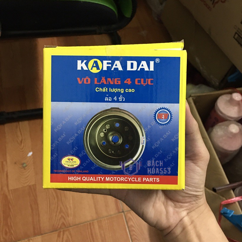 Vô lăng 4 cực dùng cho xe máy Dream/Wave 100cc-110cc KAFADAI THAILAND (Vô lăng mâm lửa)