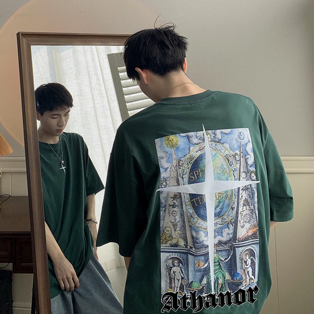 Áo local brand ATHANOR form rộng tay lỡ unisex mẫu orbis