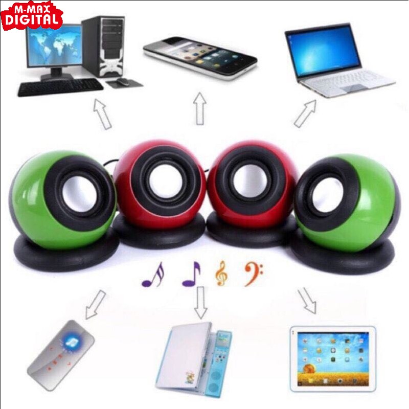 2Pcs Mini Computer Audio Portable Speakers Bass Speaker Woofer Multimedia Loudspeaker DIY for Home Theater