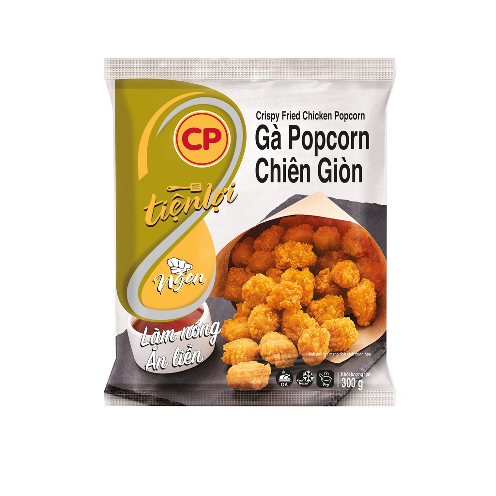 Gà viên Popcorn CP Chiên Giòn 300g (CHỈ GIAO TRONG NỘI THÀNH HÀ NỘI)