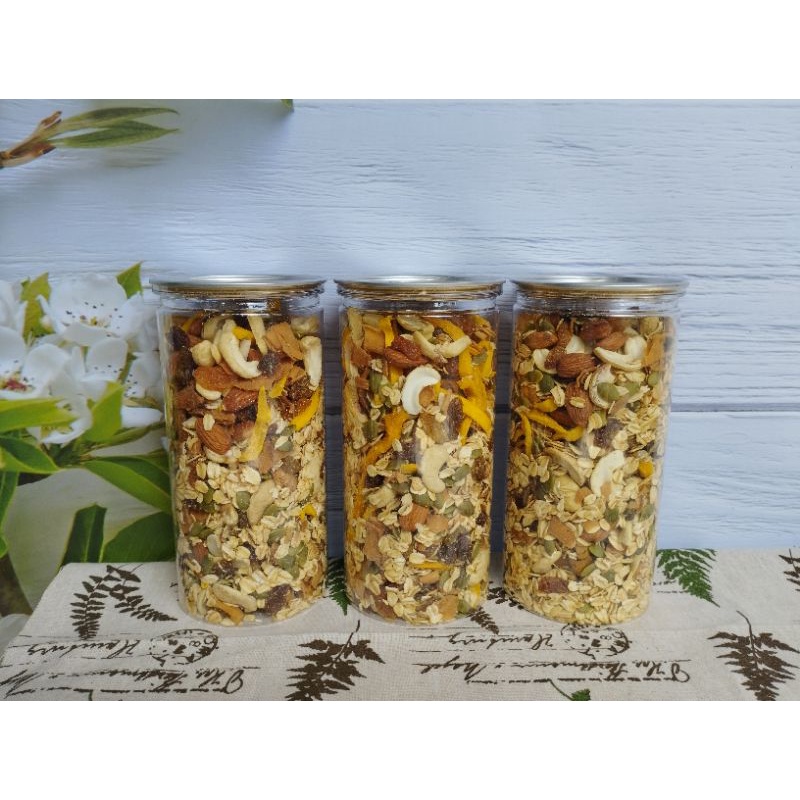 Granola Ăn Kiêng Nhiều Hạt Quả Sấy Dinh Dưỡng 500g _ Vị Truyền Thống  (tỉ lệ 35% yến mạch)