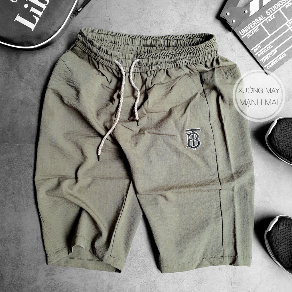 Quần ngố nam logo thêu thời trang phong cách trẻ trung năng động T13 | BigBuy360 - bigbuy360.vn