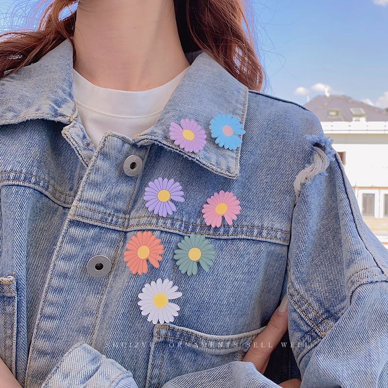 Ghim cài hình nhân vật hoạt hình dễ thương phong cách Hàn Quốc trang trí túi xách cho trẻ