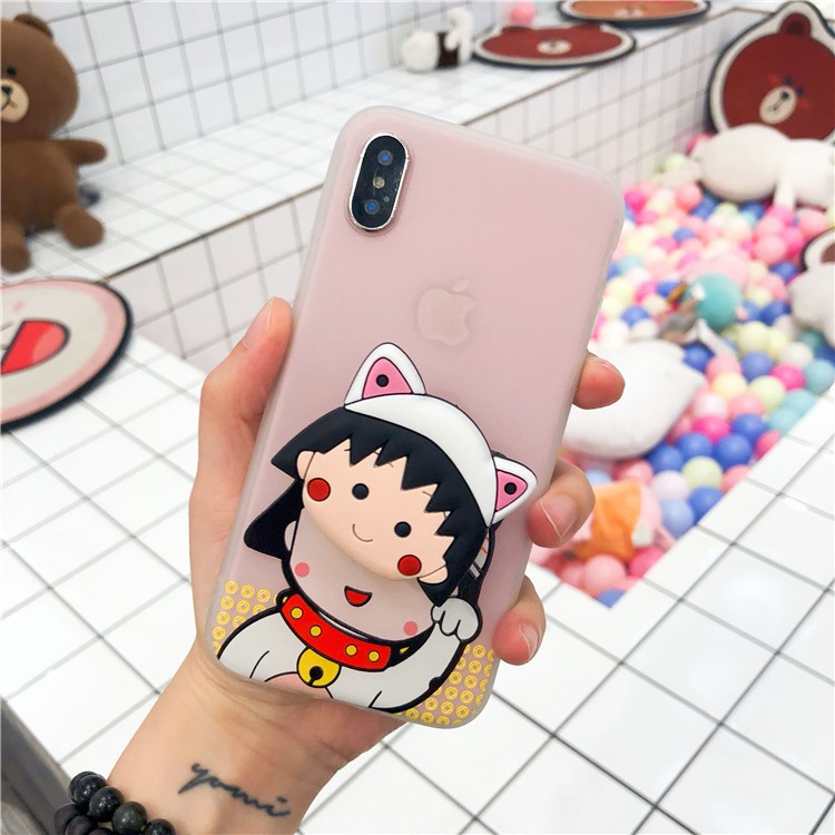 Ốp Lưng Iphone Shin, Maruco - Cho Iphone 6 6s 6Plus 6sPlus 7Plus 8Plus X - (Tặng kèm giá đỡ)