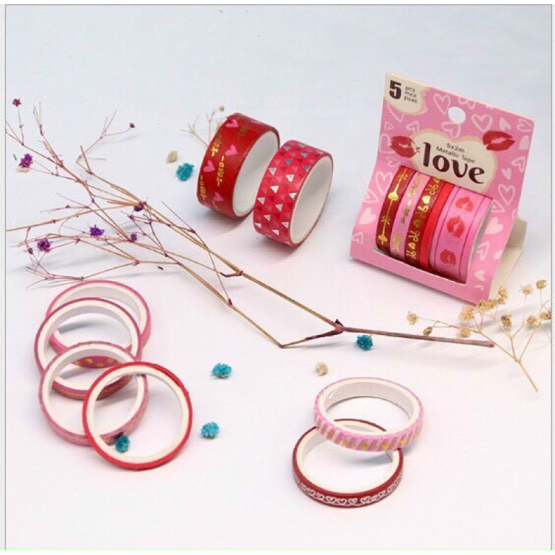 Washi Tape Trang Trí sắc màu dễ thương - giá sỉ - VPP Brendo