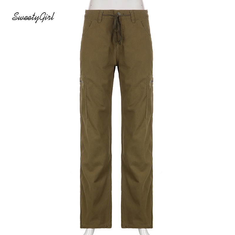 Quần Jean Ống Rộng Lưng Cao Màu Sắc Trơn Phong Cách Retro Dành Cho Nữ 2022