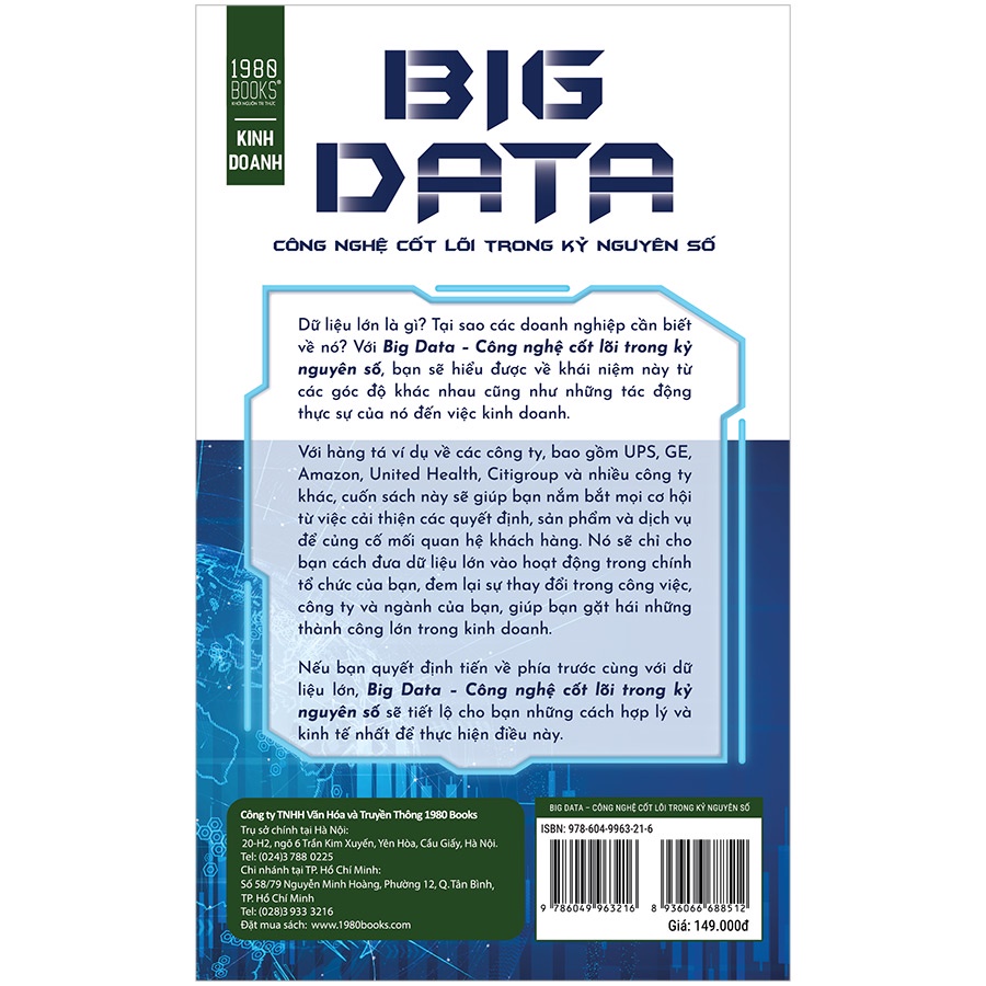 Sách - Big Data - Công Nghệ Cốt Lõi Trong Kỷ Nguyên Số