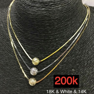 Vòng cổ nữ thời trang thời thượng mới đông non mạ vàng 3 màu