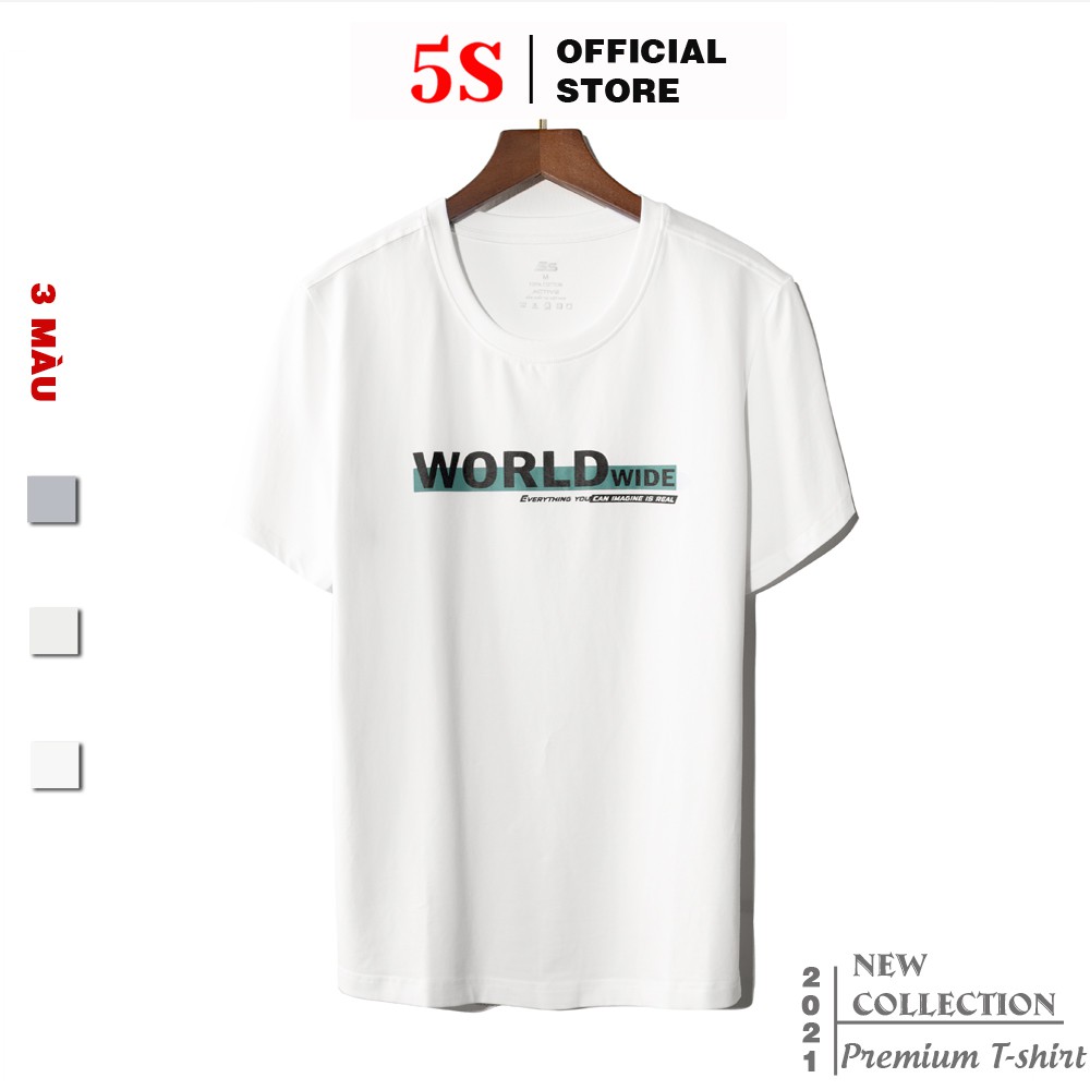 Áo Thun Nam In Hình 5S (3 Màu), Chất Liệu Co Giãn Thoải Mái, Thấm Hút Nhanh Chóng, Phom Dáng Ôm Trẻ Trung (TSO21020-02)