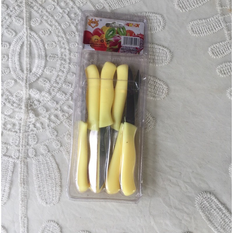 Dao Mini Chuyên Gọt Hoa Quả, Tỉa Rau Củ Cực Bén Cán Vàng Đầu Nhọn - Hàng Nhập Quảng Châu - Lucky Girl shop