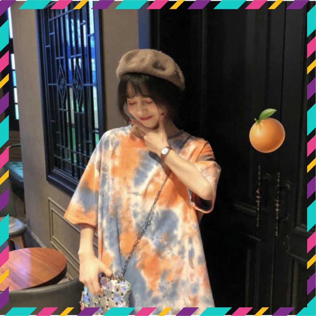 Áo Thun Tay Lỡ Form Rộng Loang Màu Siêu Hot🍁 Unisex nam nữ đều mặc được | BigBuy360 - bigbuy360.vn