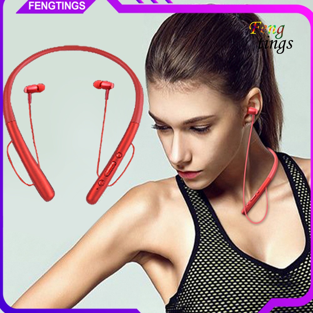 【FT】Magnetic Wireless Bluetooth Wearable In-ear Earphone Stereo Sport Headphone
