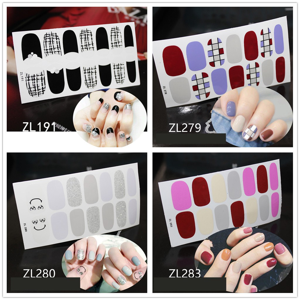 Miếng dán trang trí móng tay nhiều kiểu dáng bắt mắt