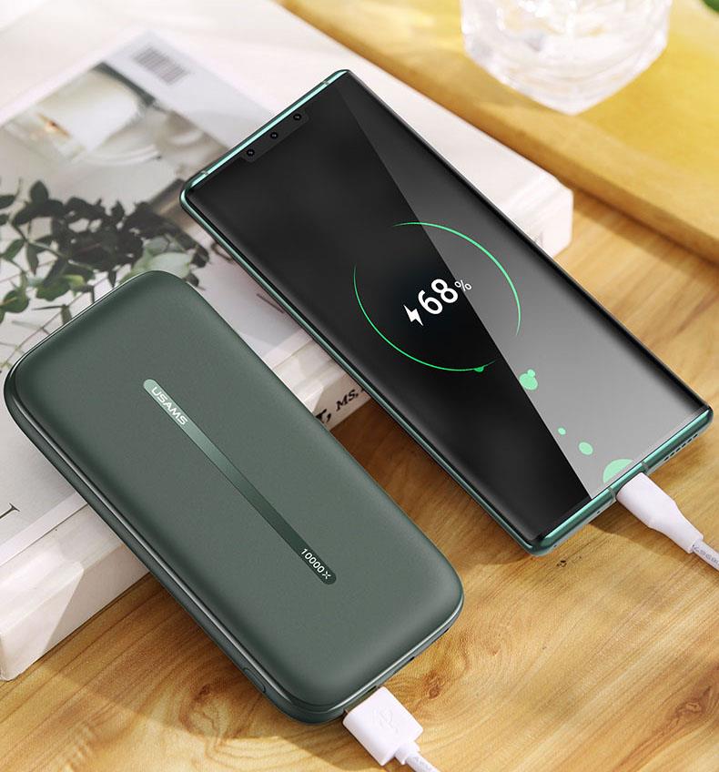 USAMS Sạc Dự Phòng Kết Nối Không Dây PD 10000mah US-CD146 PB53 QC3.0 Đa Chức Năng