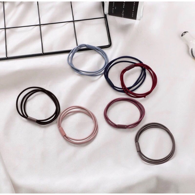 Dây cột tóc đơn giản mix 3 sợi