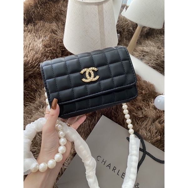 Túi đeo chéo quai ngọc chaneo katun qc l1 mới❣️Freeship❣️