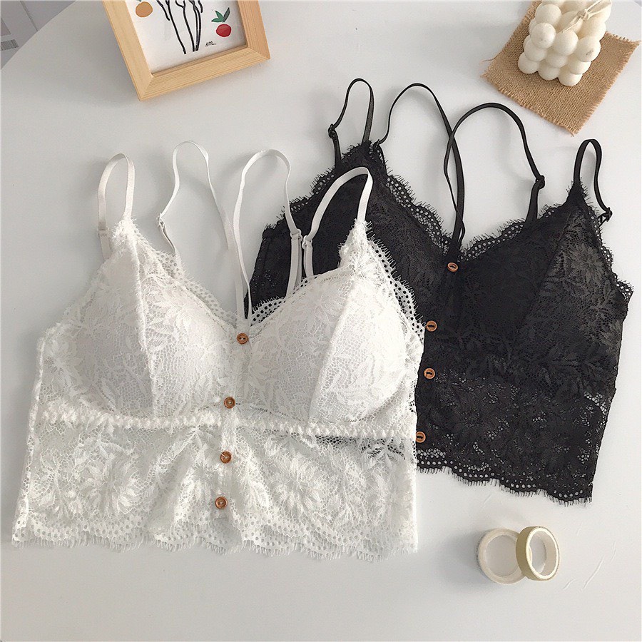Áo Bra Ren Hoa 4 Khuy Cao Cấp Siêu Sexy YUKI STORE 9902