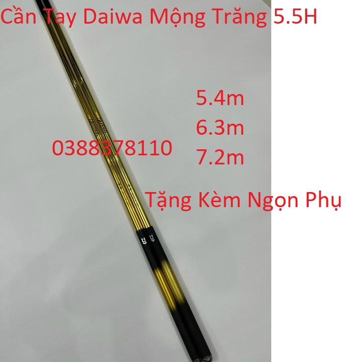 Cần Câu Tay Daiwa Mộng Trăng 5.5H, Hàng Nội Địa Trung, Tặng Kèm Ngọn Phụ