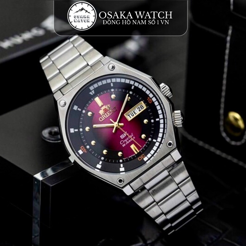Đồng Hồ Nam Orient SK Mặt Lửa Máy Cơ Nhật Automatic Lịch Ngày Thứ Cao Cấp Mới