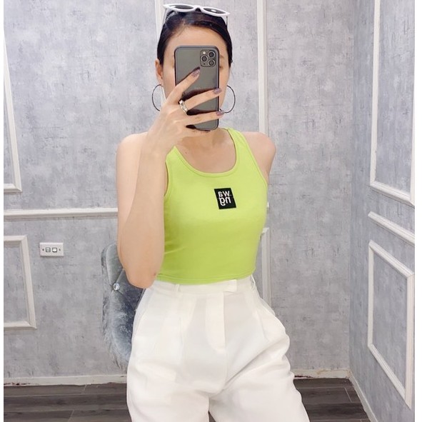 [Mã FAMAYWA giảm 10K đơn 50K] Áo Croptop cọc tay TS thêu wang | BigBuy360 - bigbuy360.vn