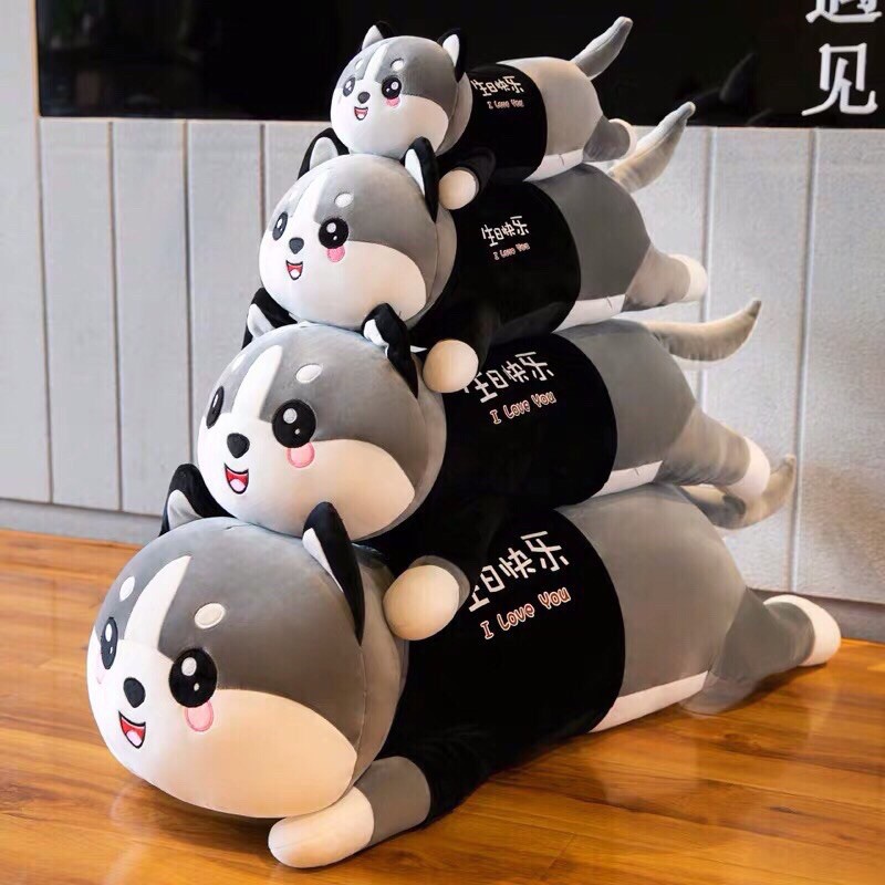 Gấu Bông Chó Husky, Mèo Husky Siêu Yêu