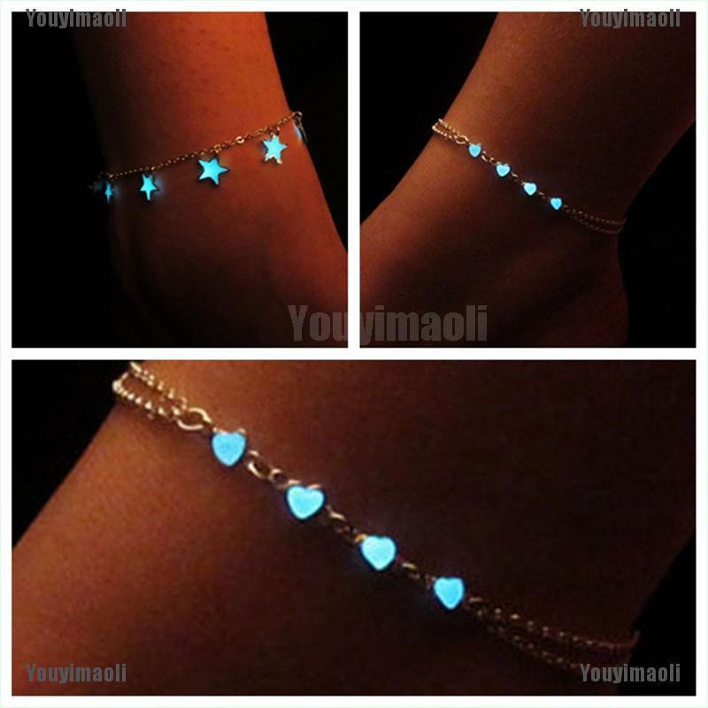 Vòng lắc chân dạ quang xinh xắn dành cho nữ | BigBuy360 - bigbuy360.vn