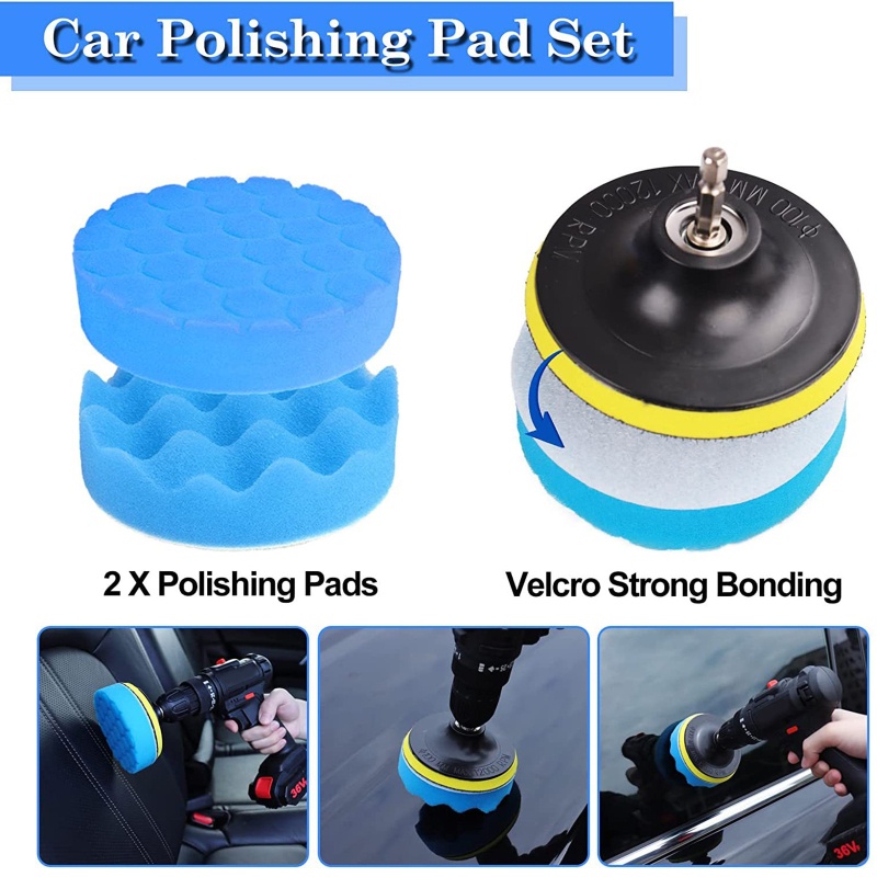 Set 24 Cọ Vệ Sinh Bánh Xe Hơi Có Chi Tiết Gắn Máy Khoan