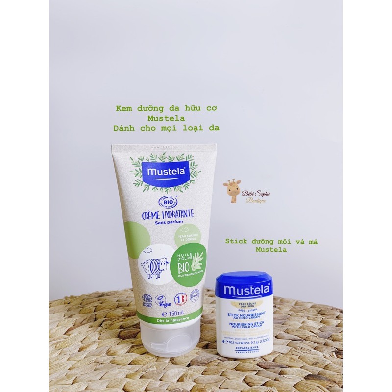 Kem dưỡng da hữu cơ Mustela Bio Crème Hydratant - Dành cho mọi loại da