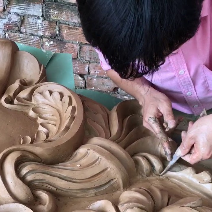 5KG Đất Sét Bát Tràng Làm Tượng, Phù Điêu Nghệ Thuật, Đất Sét Học Điêu Khắc