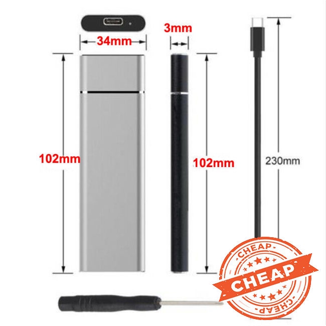 Hộp đựng ổ cứng M.2 NGFF sang USB 3.1 Type-C SATA SSD | BigBuy360 - bigbuy360.vn