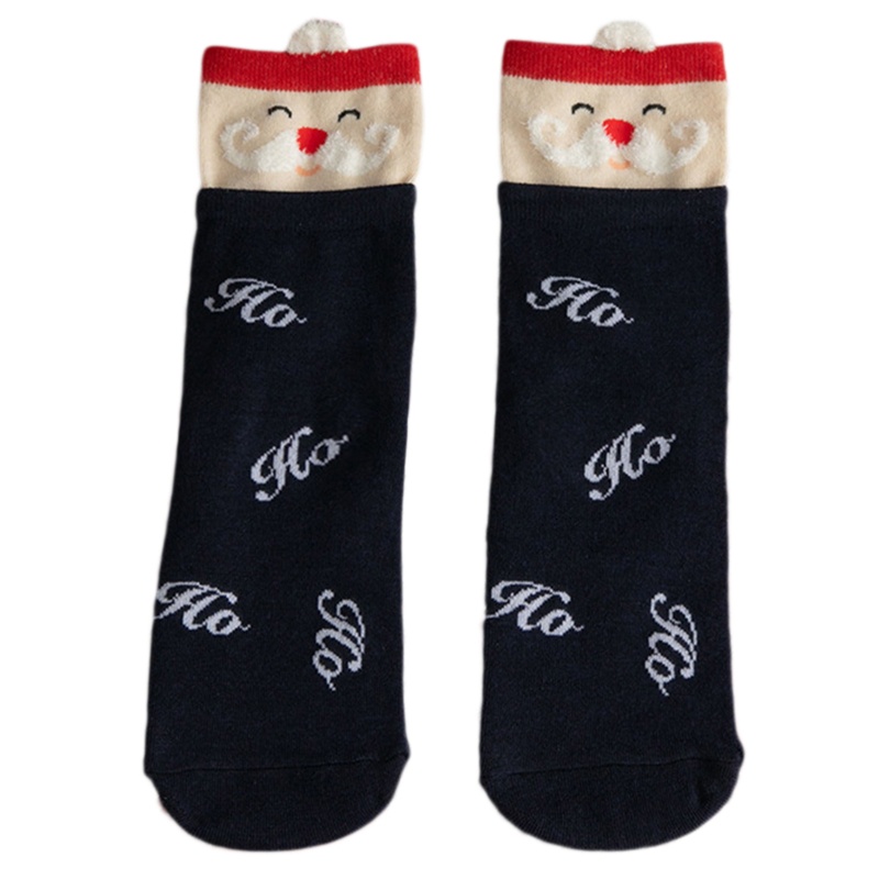 Vớ Cổ Trung In Họa Tiết Giáng Sinh Hoạt Hình 3D Phong Cách Nhật Bản Cho Nữ