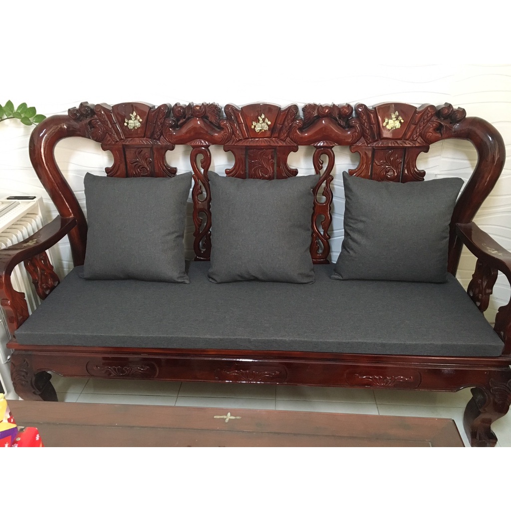 Gối tựa lưng Sofa Vải Nỉ Thô dày dặn 48x48cm