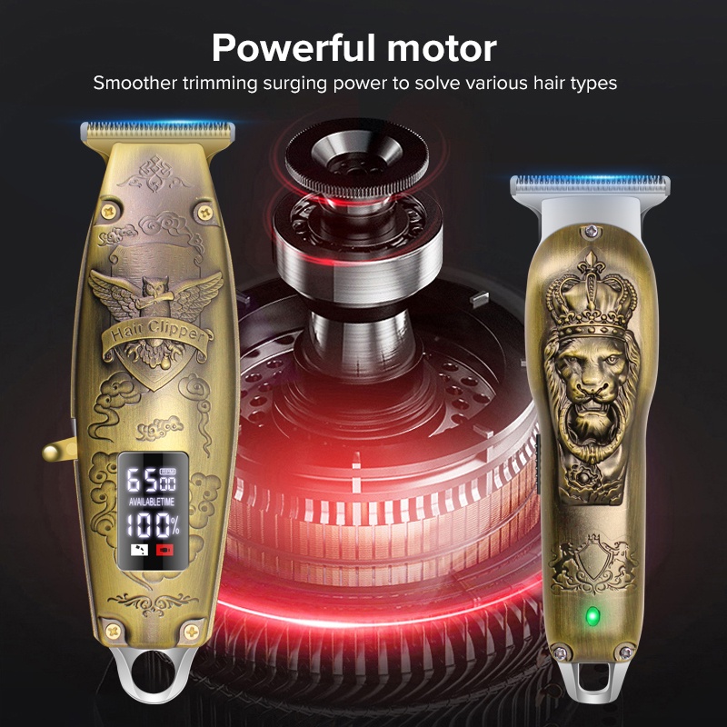 Tông đơ cắt tóc/cạo râu Ubeator không dây sát da 0mm tiện lợi cho nam