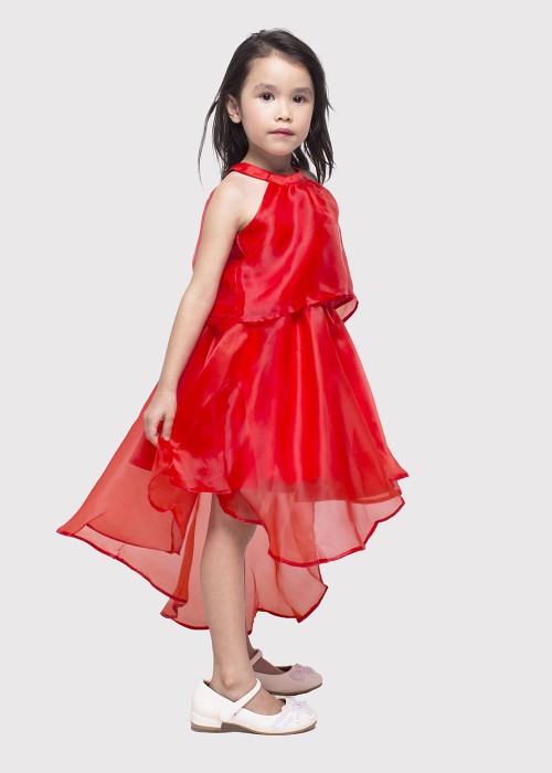 Set mullet voan đỏ bé gái Jadiny