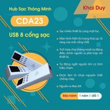 Ổ Cấm Điện Thông Minh CDA10 Hãng Khai Duy Kiêm Hub Sạc Nhiều cổng An Toàn
