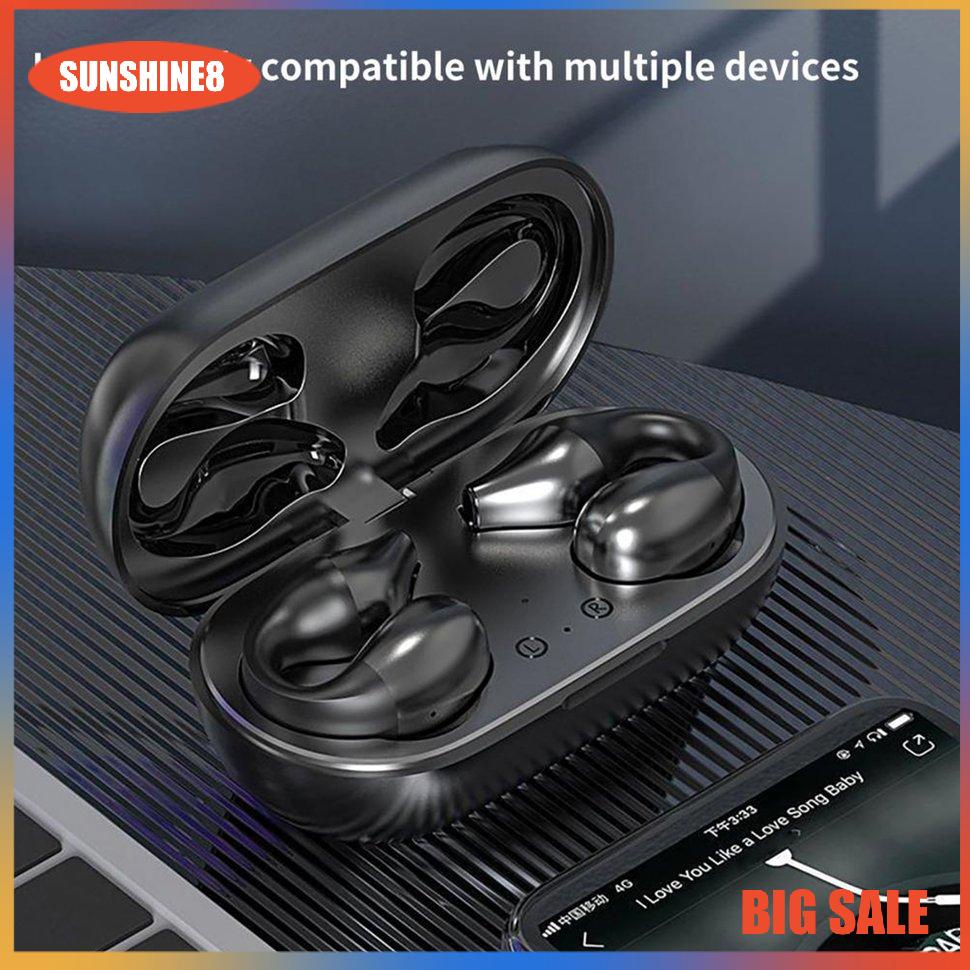 【SUN】Earphones Wireless Sport Stereo Fingerprint Touch Stable Transmission Earphone