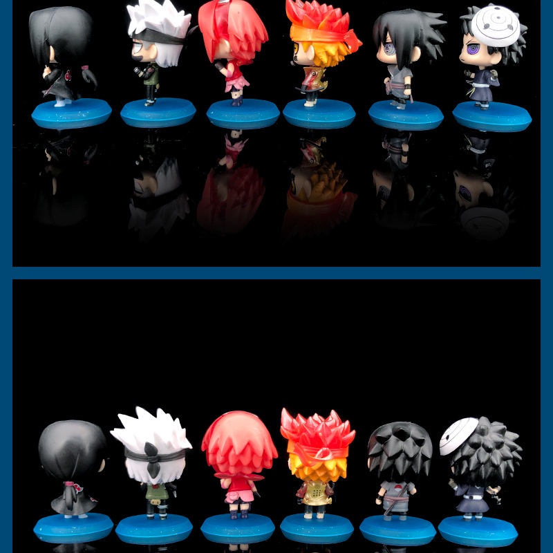 Set 6 Đồ trang trí Nhân Vật Hoạt Hình Naruto