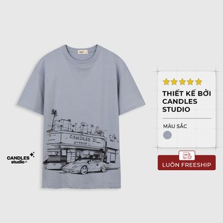 Áo phông unisex Hollywood Candles Studio