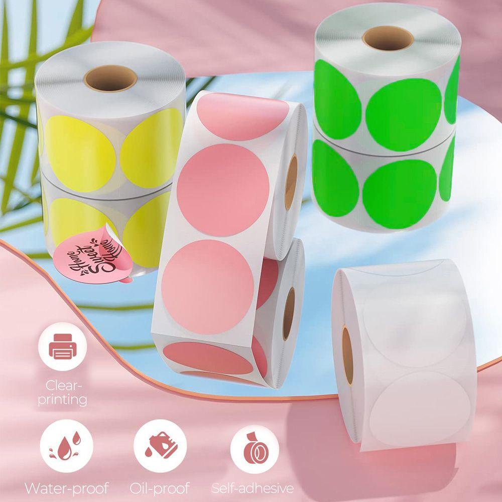 SUYO Nhãn Dán Nhiệt Hình Tròn In Logo DIY Dành Cho Văn Phòng