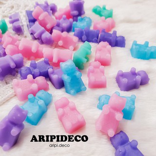 Charm kẹo gummy bear pastel slime