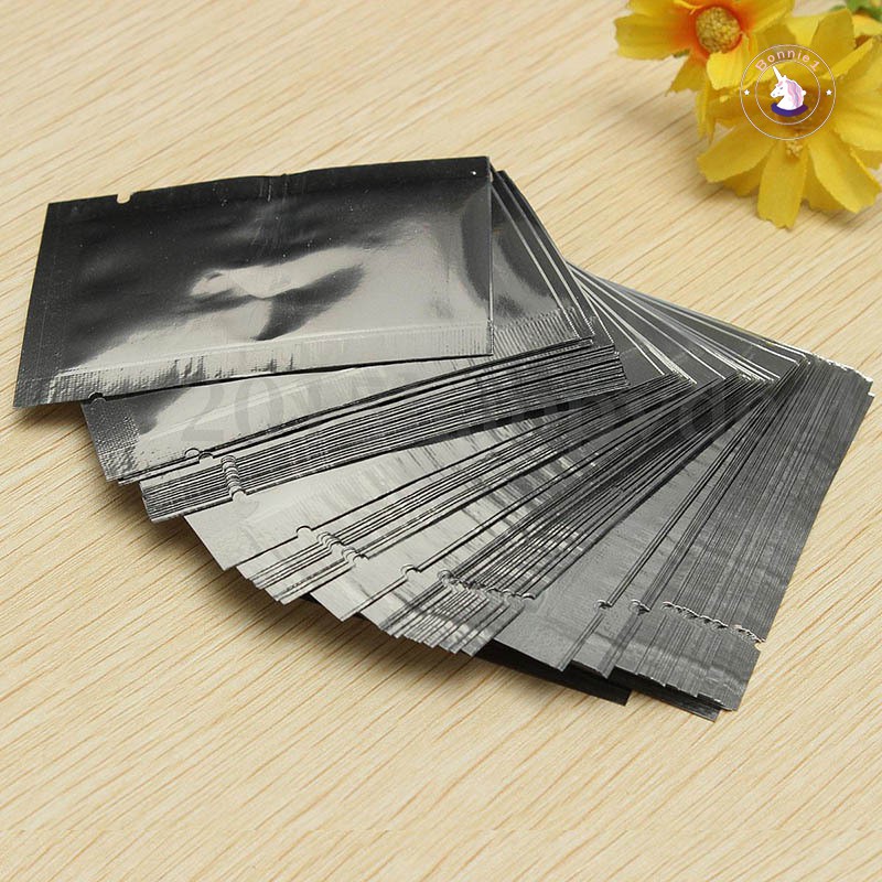 Set 100 túi nhôm hút chân không đựng thực phẩm tiện lợi