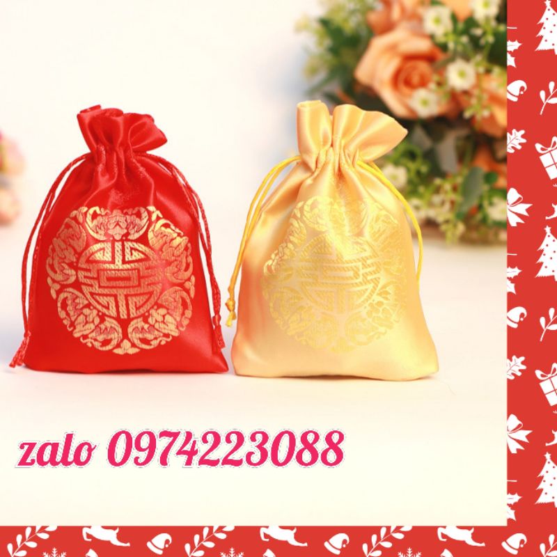 Túi gấm thượng hải loại đẹp 10x13cm