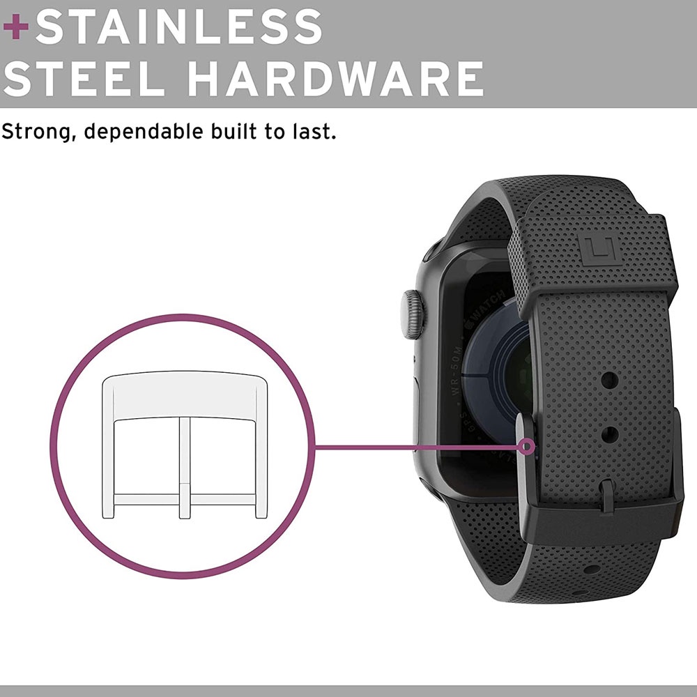 Dây đeo silicon mềm thích hợp cho đồng hồ thông minh Apple Watch SE 44mm 42mm iWatch Series 6/5/4/3/2/1 tiện dụng
