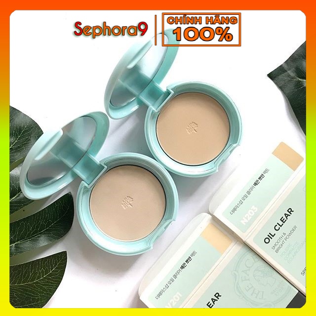 Phấn trang điểm kiềm dầu dạng nén TFS Oil Clear The Face Shop 9g SFP30 PA++