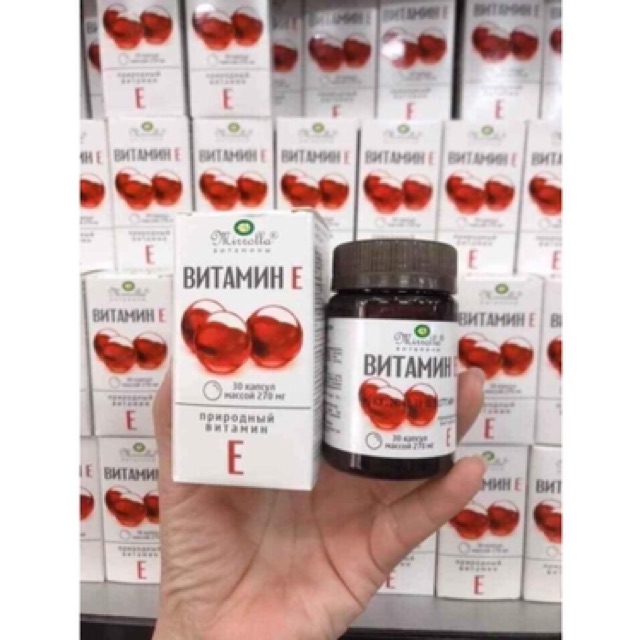 Làm đẹp da với vitamin E đỏ Nga