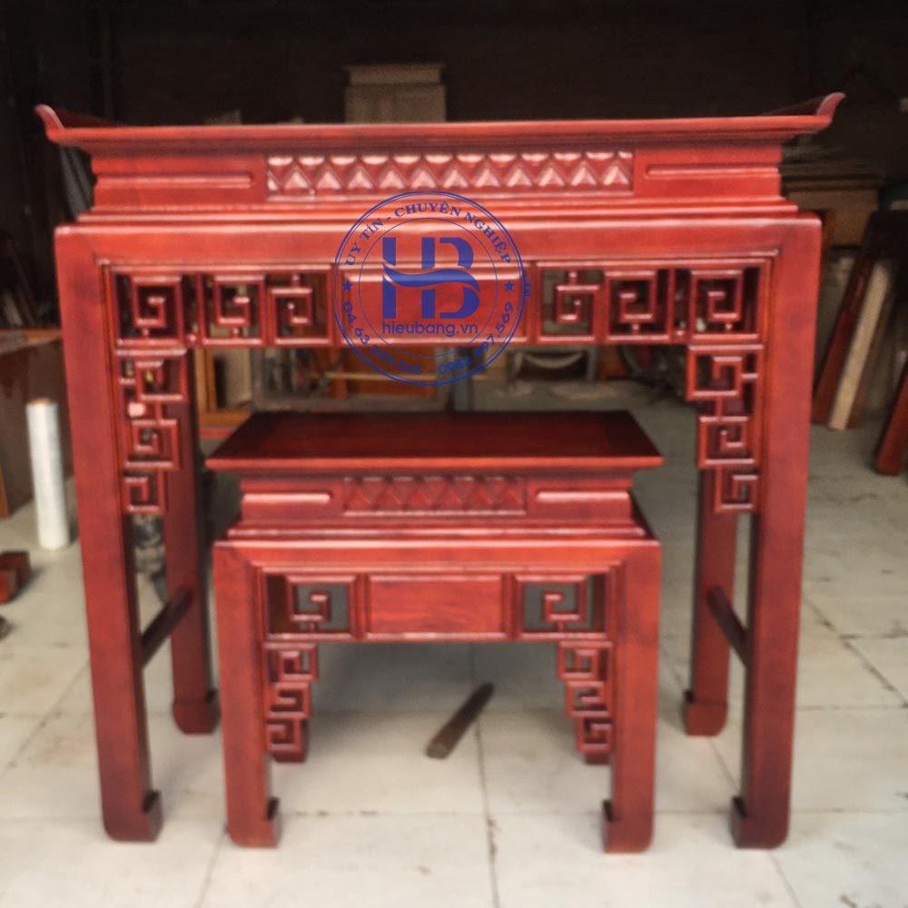 Bàn thờ bằng gỗ Sồi HB-C06